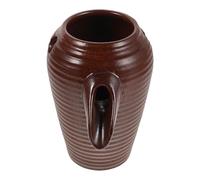 BESPORTBLE Ceramic Waterfall Fountain Jar for Indoor Use, Landscape Decorative Jar with Circulating Water Flow, Tabletop Garden Fountain Feature for Home Décor