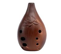 BESPORTBLE Ceramic Xun Instrument with Deep and Rich Sound 10 Holes Professional as A Traditional Chinese Ocarina Musical Instrument as A Tuned for Artists and Performers