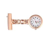 BESPORTBLE Chic Nurse Brooch Pocket Watch Rose Gold Medical Fob Timepiece for Nurses and Doctors Elegant Clip Design for Easy Hanging Accessory for Medical Professionals