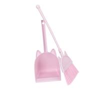 BESPORTBLE Children's Dustpan and Broom Set 3-Piece Boys and Girls Housekeeping Cleaning Tools Pretend Play Broom and Dustpan for Toddlers Household Cleaning Playset Accessories