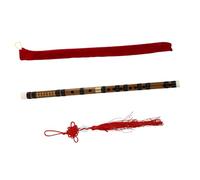 BESPORTBLE Chinese Bamboo Flute g Key Portable Two-section Bamboo Flute for Beginners and Students Natural Wood Color and Random Accessories for Practice
