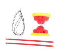 BESPORTBLE Chinese Diabolo with Triple Precision Bearings and Sticks Lightweight Double Headed Design for Quiet Smooth Rotation Coordination Training for Elderly and Outdoor Fitness