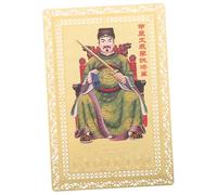 BESPORTBLE Chinese Dragon Year Amulet Card for Luck and Protection Delicate Feng Shui Taisui Charm Portable Auspicious Success Token for Year Gift and Personal Use