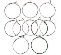 BESPORTBLE Chinese Guzheng B String Replacement Metal Strings 6-10 Sturdy Fine Workmanship 10Pcs