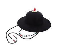 BESPORTBLE Chinese Hat: Unisex Dome Crown Hat For Ancient Chinese Period Drama Wide Brim Officer Top Cap Historical Costume - Hanfu Cosplay Accessory
