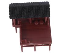 BESPORTBLE Chinese Style Miniature Pavilion Statue Large Plastic Asian Garden Ornament for Indoor Rockery Aquarium Landscape Decoration with Realistic Ancient Architecture Design