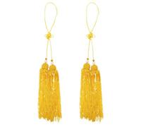 BESPORTBLE Chinese Tassel 2Pcs Traditional Cloth Taichi Accessory for Martial Arts Training Secure Hanging Design Decorative Tassels for Taiji Display and Collectors