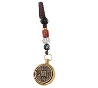 BESPORTBLE Chinese Zodiac Coin Charm Pendant Retro Pendant Crafts for Home Hanging Decoration Car Key Chain Charm for Wealth and Success