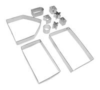 BESPORTBLE Christmas Cookie Biscuit Mold:Gingerbread House Cookie Fondant Holiday Cookies DIY Baking Tool Cake Bakeware Festival Decor 1 Set