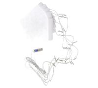 BESPORTBLE Christmas LED Curtain String Lights with Remote, 3D Snowman and Snowflake Hanging Window Curtain Lights for Indoor Bedroom Christmas Decorations