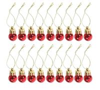 BESPORTBLE Christmas Mini Balls Ornaments: 24Pcs Multicoloured Christmas Mini Baubles Shatterproof Small Glitter Ball Xmas Tree Hanging Pendant for Xmas Tree Holiday Party Decor, 20mm