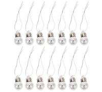 BESPORTBLE Christmas Mini Balls Ornaments: 24Pcs Multicoloured Christmas Mini Baubles Shatterproof Small Glitter Ball Xmas Tree Hanging Pendant for Xmas Tree Holiday Party Decor, 20mm