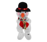 BESPORTBLE Christmas Musical Plush Snowman Electric Dancing Snowman Doll for Adorable Holiday Decoration Brings Joy and Fun to Your Festive Celebrations