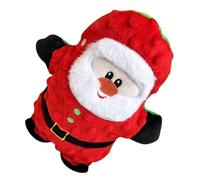 BESPORTBLE Christmas Squeaky Dog Toy Soft Santa Dog Chewing Plaything for Interactive Fun Holiday for Pets and Adorable Design