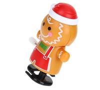 BESPORTBLE Christmas Wind Up Gingerbread Man Adorable Walking Clockwork Xmas Present for Fun Desktop for All Ages Holiday Decoration Party Favor