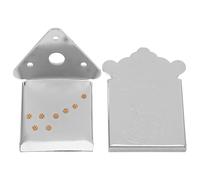 BESPORTBLE Chrome Plated 8-string Mandolin Tailpiece Bridge, Copper Post Mandolin Replacement Part, Vintage Musical Instrument Accessory for Jam Sessions and Family Gatherings