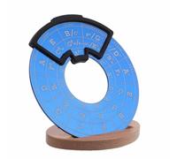 BESPORTBLE Circle of Fifths Wheel Guitar Chord Practice Tool with Stand Portable Beginner Guitar Theory Trainer for Melody and Chord Progressions Lightweight Visual Aid for Efficient Learning