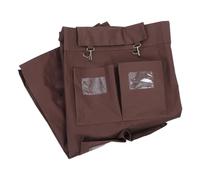 BESPORTBLE Cleaning Cart Garbage Bag with 6 Pockets, Wide Opening Oxford Cloth Replacement Laundry Bag for Hamper, Housekeeping Cart Organizer for Hotel Use