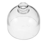 BESPORTBLE Clear Glass Cake Dome Cover Height Transparent Food-grade Glass Cloche for Cake Cheese Dessert Display Dustproof Easy-clean Pastry Stand Cover for Home Kitchen Parties