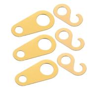 BESPORTBLE Clock Chain Hooks 3 Pairs Metal Hanging Chains Compatible Grandfather and Cuckoo Clocks for Wall Hanging Repair