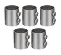BESPORTBLE Clothes Rod Connector Anti-rust Stainless Steel Wardrobe 5pcs for Extension Rod Coupler 22mm Poles and Curtain Rails, Compatible with Home Improvement