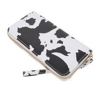 BESPORTBLE Clutch Purse Classic Elegant Style for Women Cow Print with Wristlet Strap, Pu Material, Multiple Compartments for Wedding and Bar Party