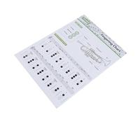 BESPORTBLE Coated Trumpet Chord Chart Large Beginner Fingering Diagram Read Practice Poster Suitable for Students and Professionals