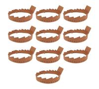 BESPORTBLE Code Positioning Paper Wear-resistant and Reusable Guzheng Paper Accessories for 10pcs Professional Zheng Code Installation Light Brown Material Accurate and for Guzheng Setup