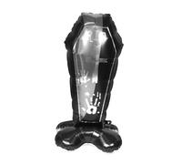 BESPORTBLE Coffin Balloon for Halloween Party Decorations Spooky Haunted House Atmosphere Aluminum Foil Standing Balloon Fun Photo Prop for Events Halloween Decor