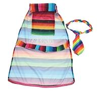 BESPORTBLE Colorful Adjustable Dog Poncho Costume for Mexican Party Pet Outfit for Themed Celebrations and Birthdays Easy to Wear Dog Clothes