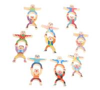 BESPORTBLE Colorful Clown Shaped Balance Blocks Safe Rounded Edges Educational Stacking Game for Enhances Hand-eye Coordination and Creativity Development