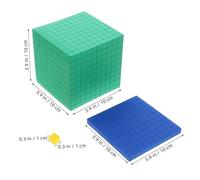 BESPORTBLE Colorful EVA Decimal Math Cubes Educational Counting Blocks for Primary School Learning Supplies Interactive Place Value Model for Addition Subtraction Multiplication Division