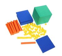 BESPORTBLE Colorful EVA Decimal Math Cubes Educational Counting Blocks for Primary School Learning Supplies Interactive Place Value Model for Addition Subtraction Multiplication Division