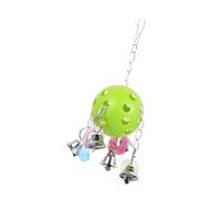BESPORTBLE Colorful Parrot Chew Toy Bells Interactive Hanging Cage Decoration for Birds for Climbing Biting and Foraging Activities Engaging Bird Toy for Parrots and Budgies