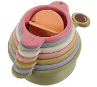 BESPORTBLE Colorful Stacking Cups for Rabbits 4-Piece Reusable Bunny Toy Set Food Dispenser for Pets Suitable for Small Animals and Babies 6-12 Months