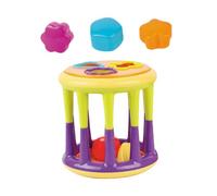 BESPORTBLE Combination Rattles Stack with Building Blocks and Graph Ball Early Educational Sensory Plaything for Brain Development and Hearing Growth Suitable for Year Olds