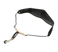 BESPORTBLE Comfortable Leather Saxophone Strap with Swivel Hook, Single Shoulder Belt for Alto Tenor Soprano Saxophones, Adjustable Sax Neck Strap for Music Performance Random Random Color
