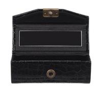 BESPORTBLE Compact Black Lipstick Holder Case with Mirror, Portable Travel Makeup Box for Handbag and Clutch, Prevents Cracking, Stylish Lipstick Storage Organizer