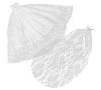 BESPORTBLE Compact Doll Wedding Dress Set with Veil Lovely Decorative Outfit for Barbie Dolls Easy to Dress Reusable Accessories for Creative Family Fun