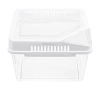 BESPORTBLE Compact Plastic Reptile Terrarium Breeding Box for Small Animals and Corn Snakes, Easy to Operate Gecko Habitat Container for Spider Hatching and Lizard Enclosure