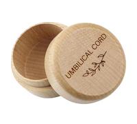 BESPORTBLE Compact Wooden Keepsake Box for Umbilical Cord and Hair Storage with Tight Seal Sturdy Organizer for Newborn Memories and Shower Presents