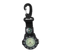 BESPORTBLE Compass Wall Watch Carabiner Watch for Backpacker Suitable for Outdoor Mountaineering Activities and Tactical Use