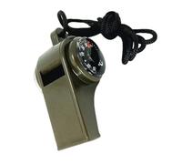 BESPORTBLE Compass Whistle for Hiking Survival Kit Emergency Safety Portable Lanyard Thermometer Pendant