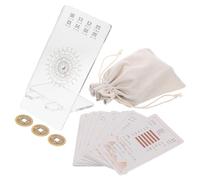 BESPORTBLE Complete I Ching Cards Set with 64 Hexagrams Featuring Plastic and Paper Material, Unique Design, Learning Tool and Divination Kit for Collecting and Learning