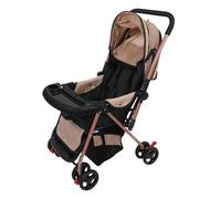 BESPORTBLE Convertible Lightweight Stroller for Newborns Recline Easy Fold Pushchair for Travel and Urban Use Four-Wheel Support Parent-Facing Design Khaki