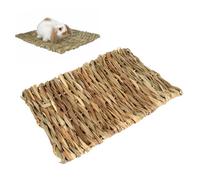 BESPORTBLE Cool Mat for Rabbits 4pcs Seagrass Mats for Hamsters Nest Small Pet (28x20cm)