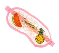 BESPORTBLE Cooling Gel Eye Mask Reusable Eye Patch for Stress Relief and Better Sleep Comfortable Elastic Band for Home Use and Outdoor Camping Fruit