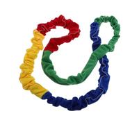 BESPORTBLE Cooperative Stretchy Band Elastic Rope for Outdoor Sports Dynamic Movement Rainbow Colorful Design Enhances Motor Coordination and Team Activities
