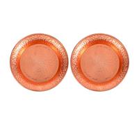 BESPORTBLE Copper Decorative Bowl Set 2Pcs 10.9Cm Hand-Hammered Pure Copper Succulent Tray for Boho Home Decor