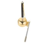 BESPORTBLE Copper-finished Instrument Portable Temple Ritual Music Instrument for Buddhist Prayer Beads and Dharma Practices